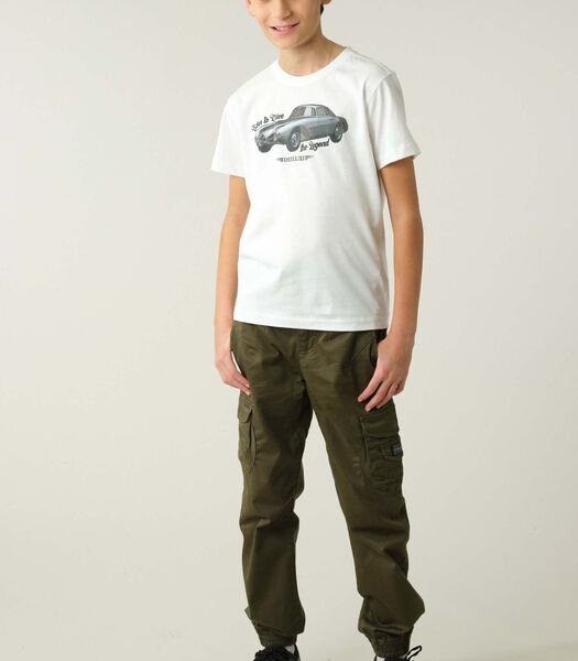 BIPOSTO - T-shirt met effen patroon voor jongens biposto