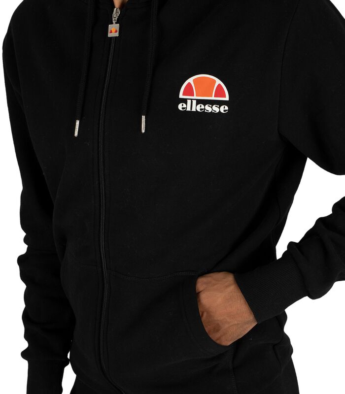Miletto hoodie met rits en logo image number 3