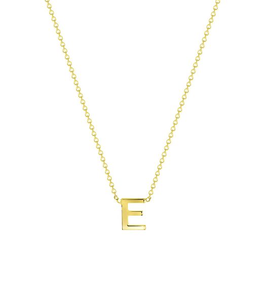 Ketting 'Alfabet E' 9 Karaat 43cm