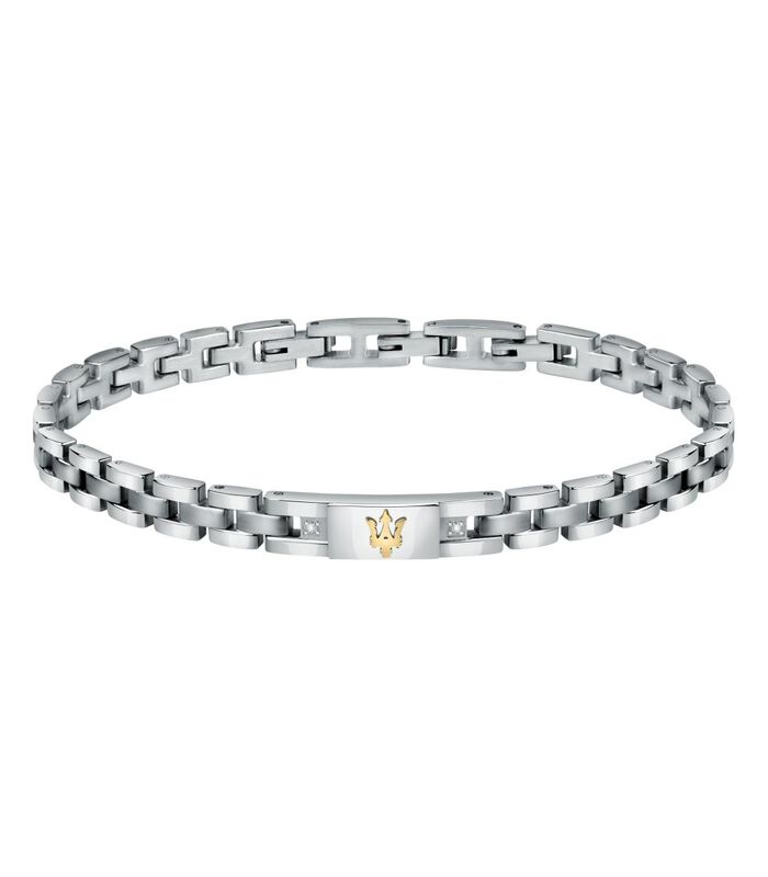 Bracelet en Acier, PVD or, diamants JEWELS image number 0