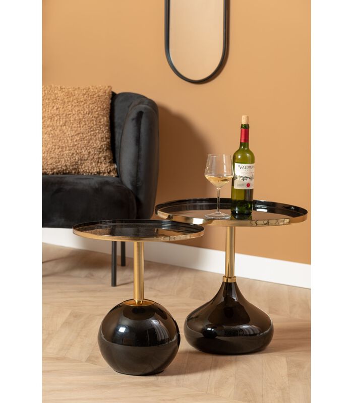 Table d'appoint Mila - Noir - 40x40x45cm image number 2
