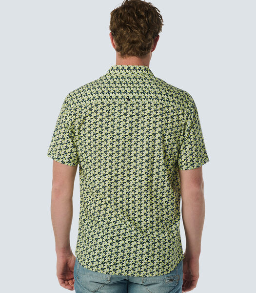 Kortemouwen overhemd met grafisch patroon voor zomerse looks Male