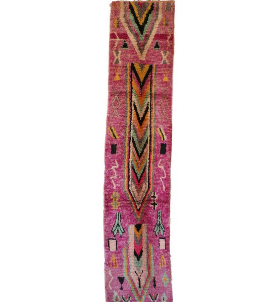 Marokkaans berber tapijt pure wol 73 x 344 cm