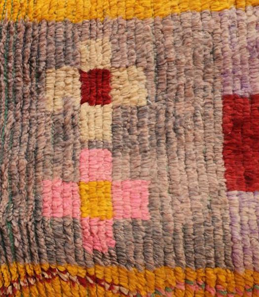 Tapis de couloir Berbere marocain pure laine 67 x 356 cm