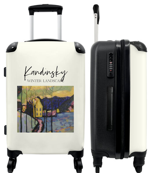 Handbagage Koffer met 4 wielen en TSA slot (Kandinsky - Kunst - Kleuren - Winter)
