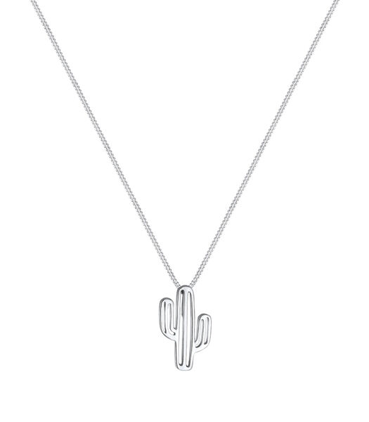Halsketting Kaktus Wüste Boho Trend Symbol Anhänger 925 Silber