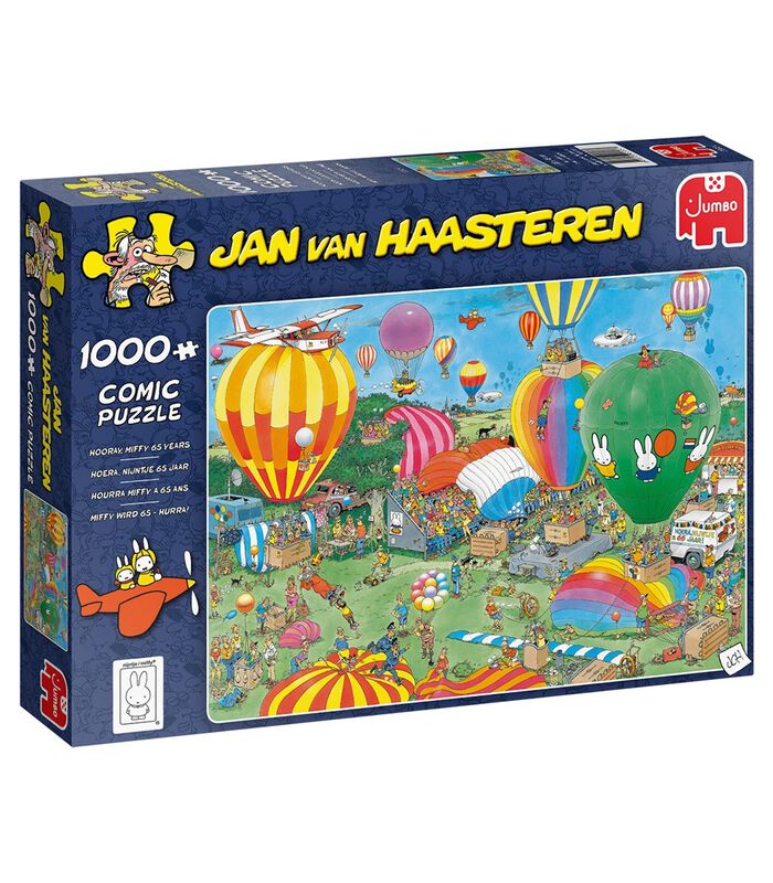 Puzzle jumbo Jan van Haasteren Hourra, Miffy 65 ans - 1000 pièces image number 2