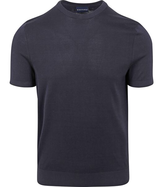 Knitted T-shirt Navy