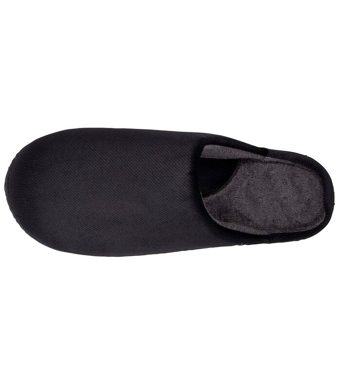 Chaussons Mules Homme Velours Noir image number 1