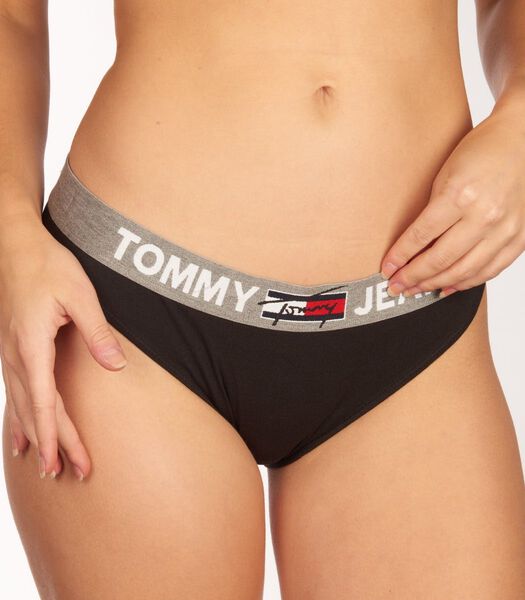 Slip Bikini Tommy Jeans noir gris