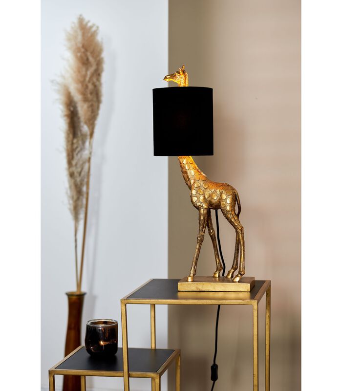 Tafellamp Giraffe - Goud/Zwart - 26x16x61cm image number 2