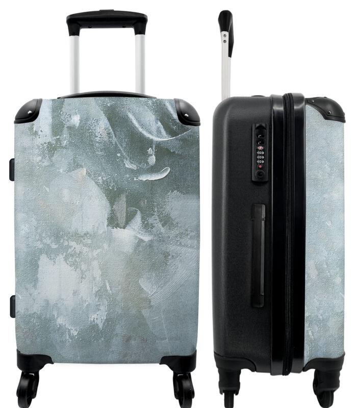 Omgaan met Geliefde Perceptueel Shop NoBoringSuitcases Ruimbagage koffer met 4 wielen en TSA slot (Abstract  - Blauw - Kunst - Verf) op inno.be voor 149.95 EUR. EAN: 8720897996669