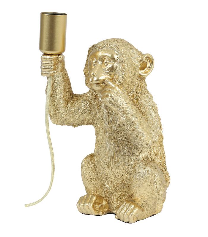 Tafellamp Monkey - Goud - 13x12,5x23,5cm image number 4