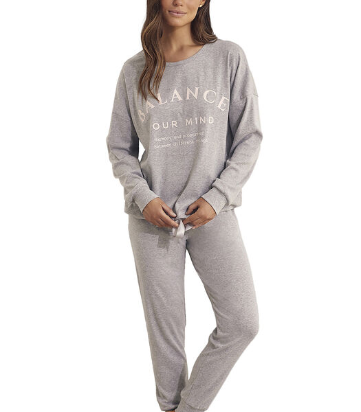 Pyjama indoor outfit broek top lange mouwen Cotton