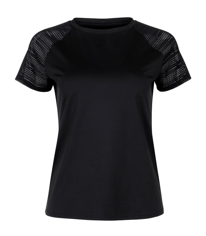 T-shirt de sport manches courtes Powerful noir image number 4