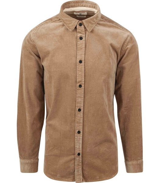 Anerkjendt Overhemd Leif Corduroy Beige