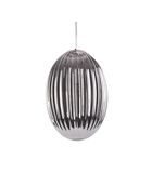 Lampe pendante Smart - verre ovale Smokey Grey - Large - 30x44cm image number 1