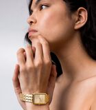 Quartz horloge voor dames, roestvrij staal IP goud image number 2