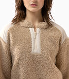 ANGORA 630 beige fleecesweater image number 2