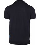 T-shirt Donkerblauw O-Hals image number 3