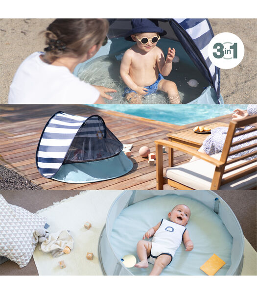 Aquani Anti-UV Mariner: Speeltuin, extra bed, watertappunt