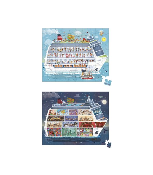 2 puzzels Cruiseschip - 100+200 stukjes