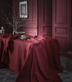 Saisons - Effen tafelloper in geborduurd linnen Made in France image number 1