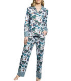 Ensemble pyjama long fleuri en modal Christie image number 0