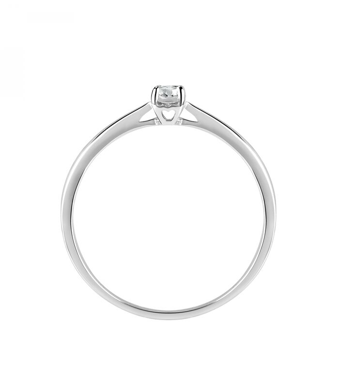 Ring in 750 witgoud, ecologische diamant image number 1