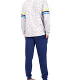Homewear pyjama broek Slow Diver blauw image number 1