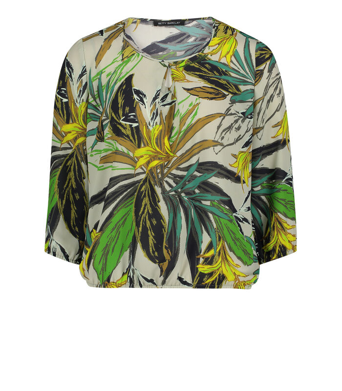 Blouse in shirtstijl met bloemenprint image number 2
