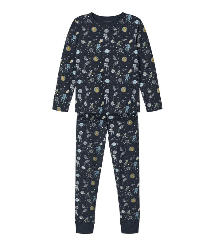 Warme pyjama's en onesies Blauw image number 0
