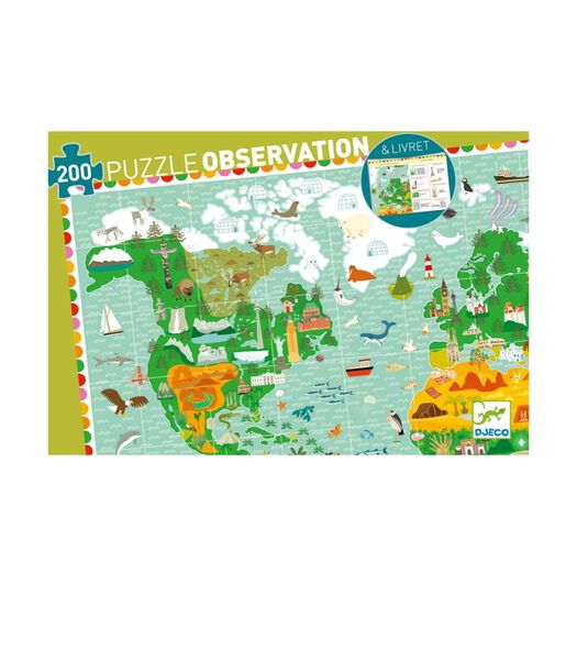 observatiepuzzels Around the world + booklet