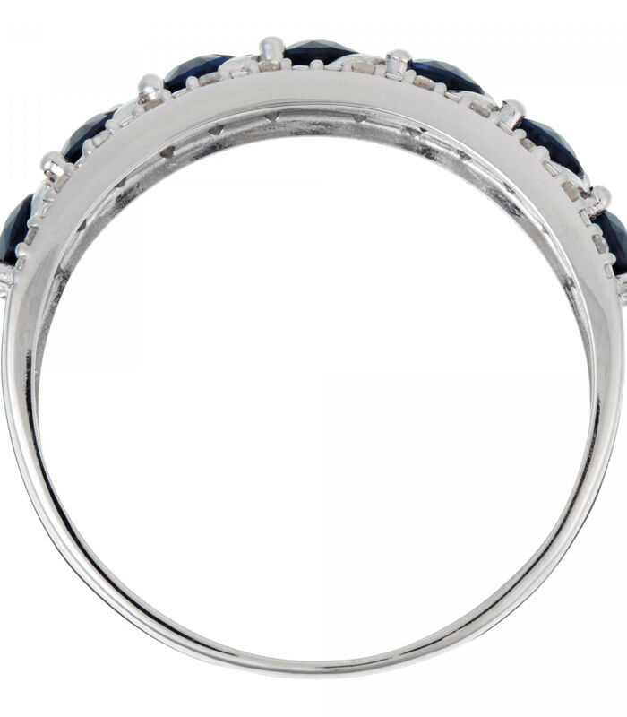 Ring 'Sitra Saphir' witgoud en diamanten image number 4