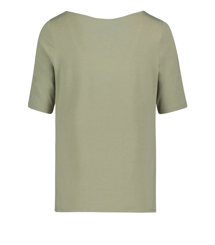 Basic shirt met watervalhals image number 3