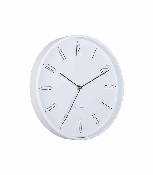 Horloge murale Regal Numbers - Blanc - Ø30cm