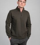 Sweatshirt met rits en hoge hals-Rosin image number 1
