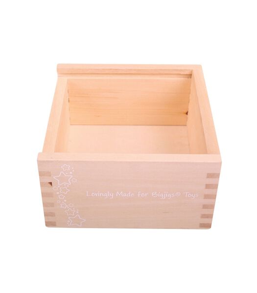 Bigjigs Shapes Sorting Box Wood Cube - 6 pièces