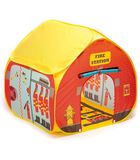 Pop It Up Brandweerstation - Speeltent met bedrukte Bodem - Snel opbouwen & afbreken door pop-up mechanisme - Voor jongens & meisjes image number 0