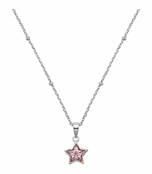 Chaîne avec pendentif pour fille, argent 925 sterling, zirconium synth. | étoile