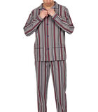 Binnenbroek pyjama Garnet Stripes grijs image number 0