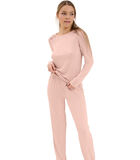 Pyjama loungewear broek top lange mouwen Mirabelle image number 0