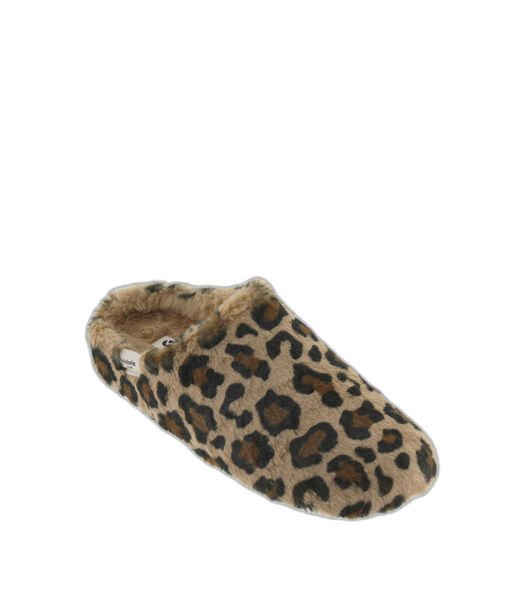Chaussons à motif léopard femme Norte