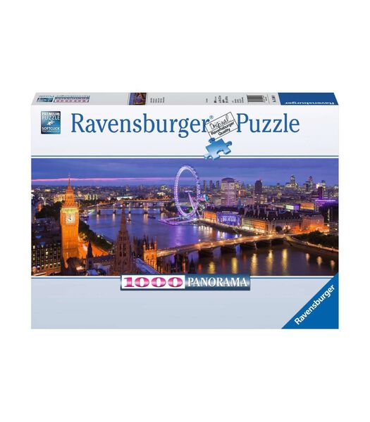 puzzel Londen bij nacht - panorama - Legpuzzel - 1000 stukjes