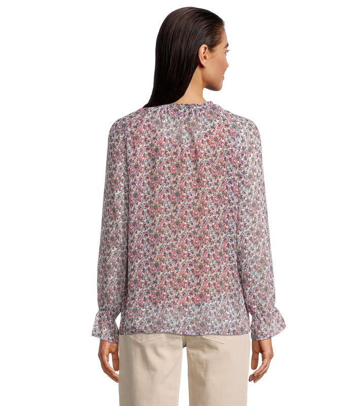 Chiffon blouse Lange mouwen image number 1