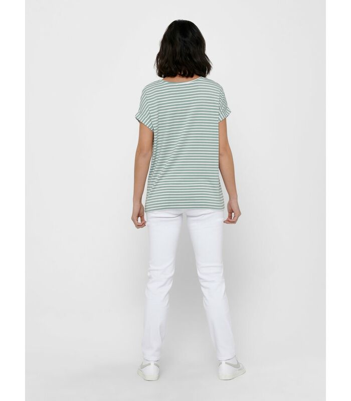 T-shirt femme Moster stripe col rond image number 3