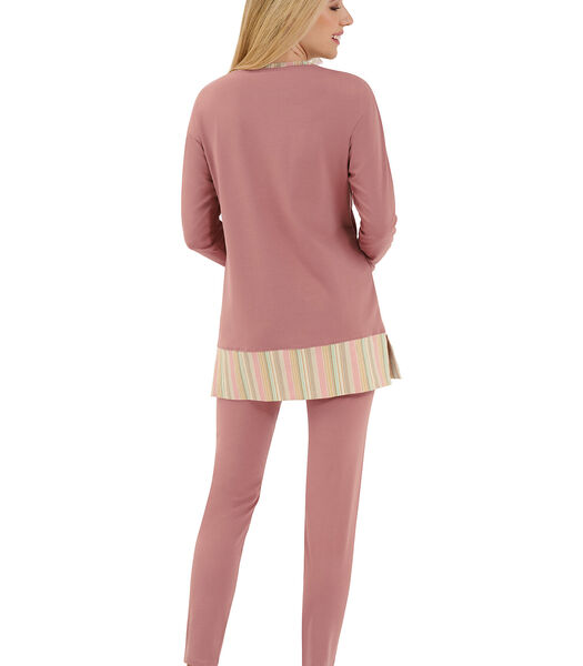 Pyjama loungewear legging tuniek lange mouwen Maxine