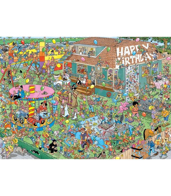Puzzle géant Jan van Haasteren Fête d'anniversaire pour enfants - 1000 pièces image number 3