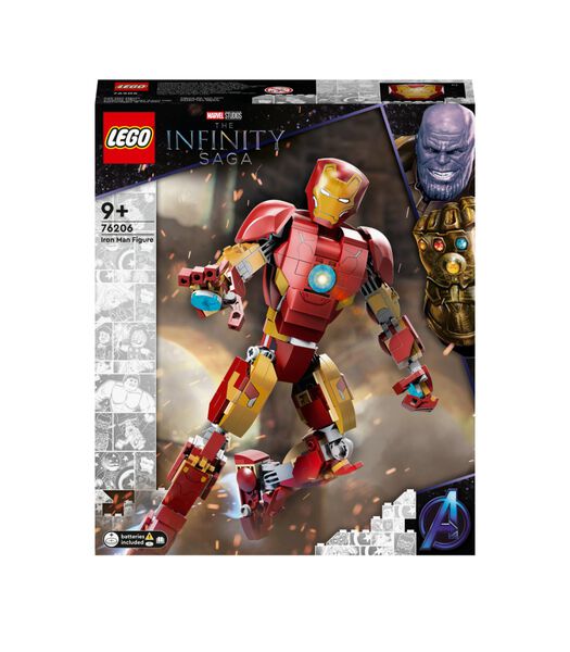 Marvel Super Heroes Marvel 76206 L’Armure Articulée d’Iron Man