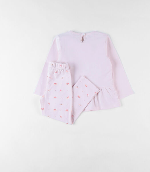 Jersey 2-delige libelle-print pyjama, lichtroze